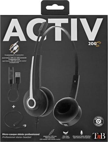 Produktbild T'nB TNB Activ 200S Professional Headset (Kabelgebunden, USB-A)