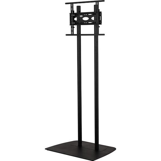 B-Tech Nero Supporto Universale Da Pavimento Per Schermo Piatto Vesa 600 X 400 - Tariffa Flat (70 Kg), Piedistallo Tv,