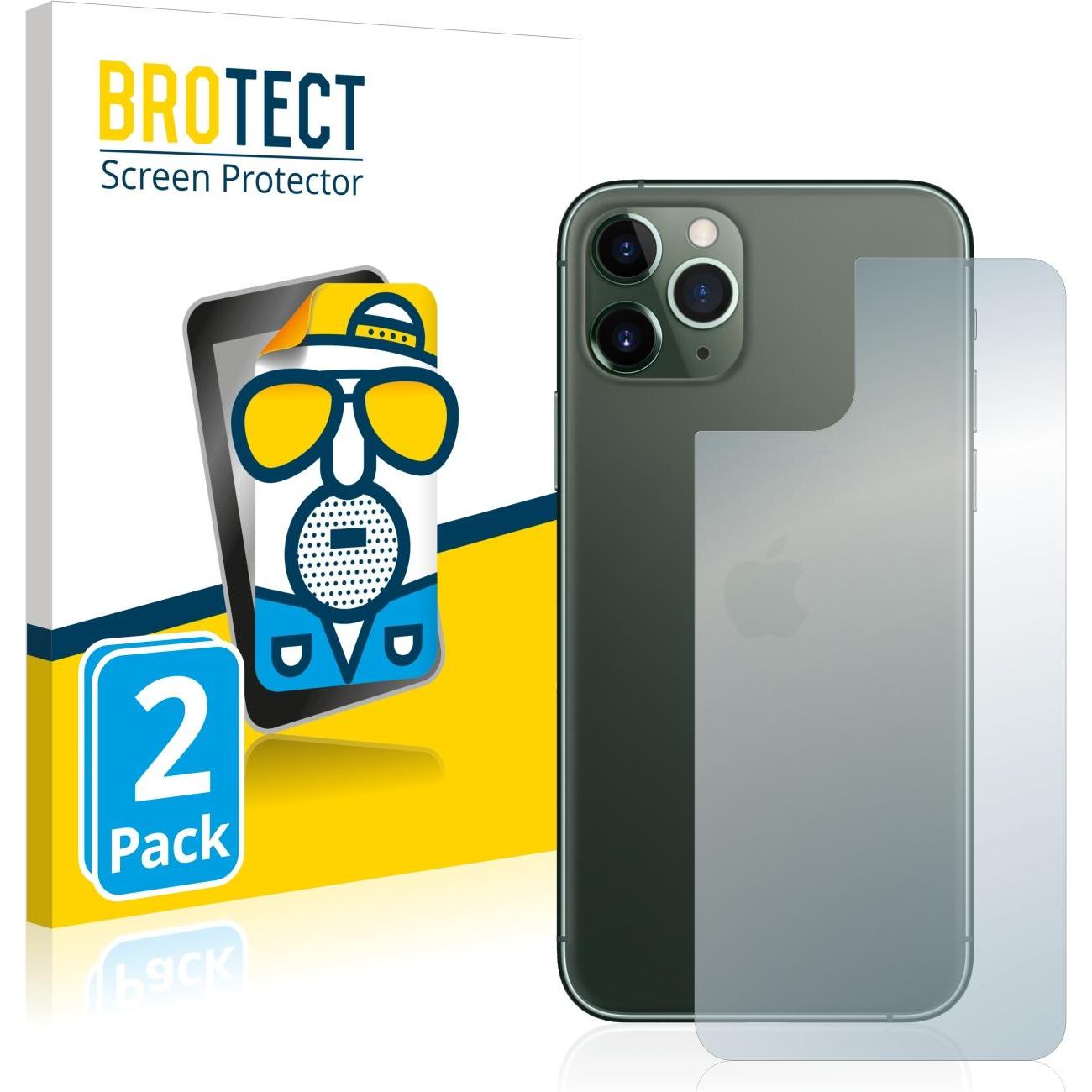 Thumbnail - BROTECT Entspiegelungs-Schutzfolie Displayschutz Matt (2 Stück, Apple iPhone 11 Pro Max), Smartphone Schutzfolie, Schwar...