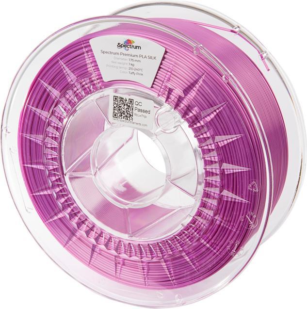 Produktbild Filament PLA SILK taffy pink 1.0kg 1.75mm (PLA, 1.75 mm, 1000 g, Pink)