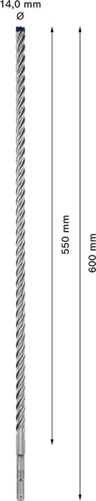Produktbild Bosch Professional Zubehör EXPERT SDS plus-7X Hammerbohrer, 14 x 550 x 600 mm (14 mm)