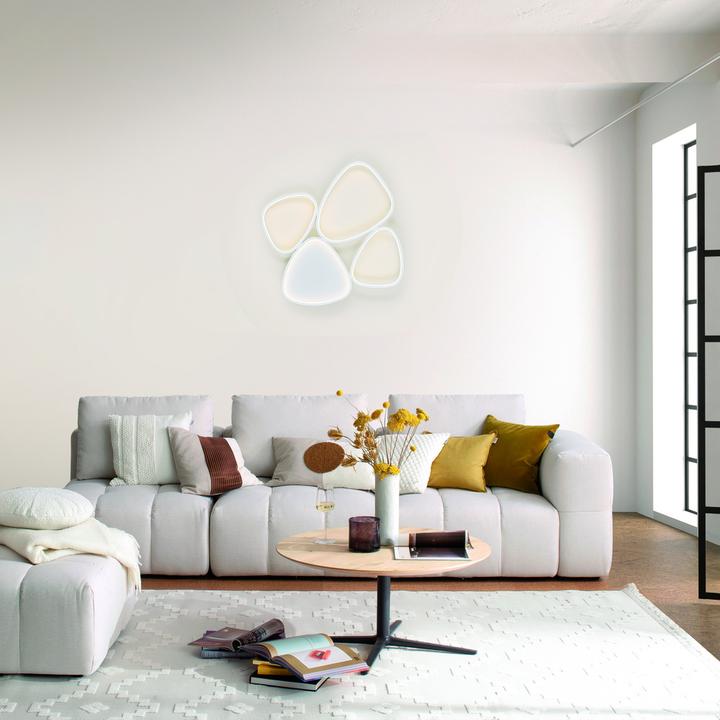 Produktbild Just Light LED Deckenlampe SW PEBBLES dimmbar per Wandschalter, Memoryfunktion (4820 lm)