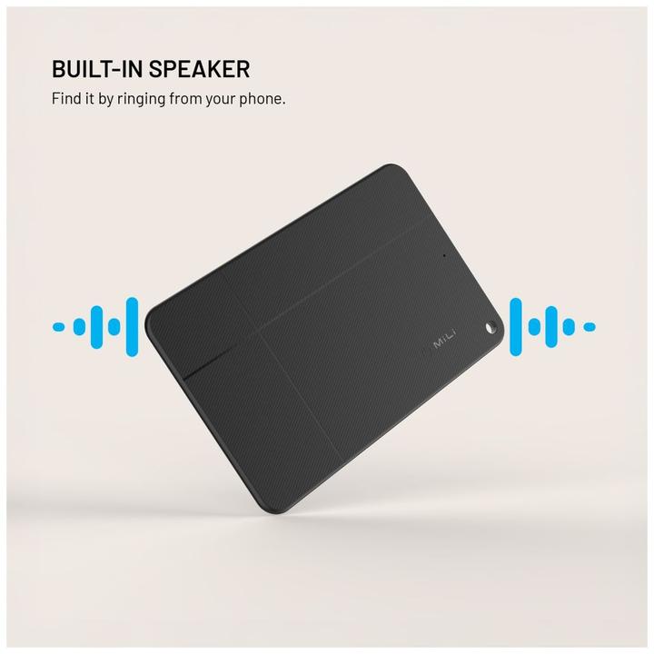 Actual product image Fixed MiCard Pro with Find My and Find Hub support, black (Android, Apple, iOS)