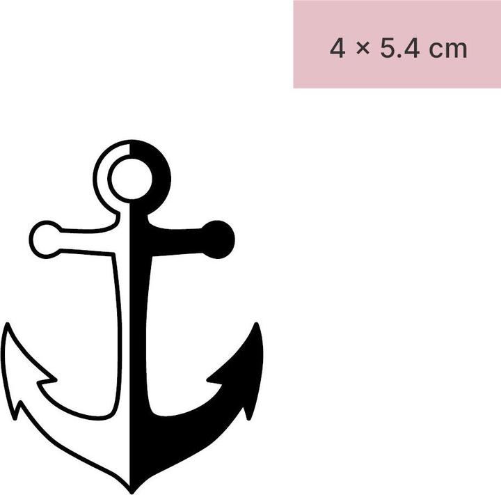 minink Tatuaggio temporaneo - Ancora