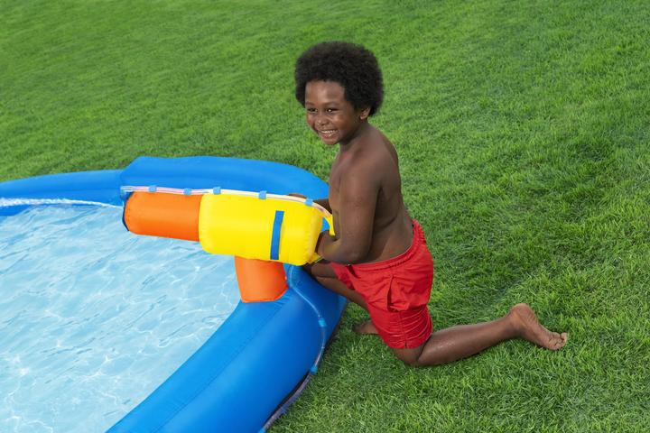 Produktbild Bestway Inflatable Water Park Pool 435x286x267cm + 5 Years Garden 53478