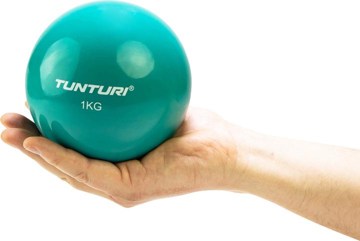 Image du produit Tunturi Yoga und Pilates Toning Ball Türkis (1.08 kg, 120 mm)