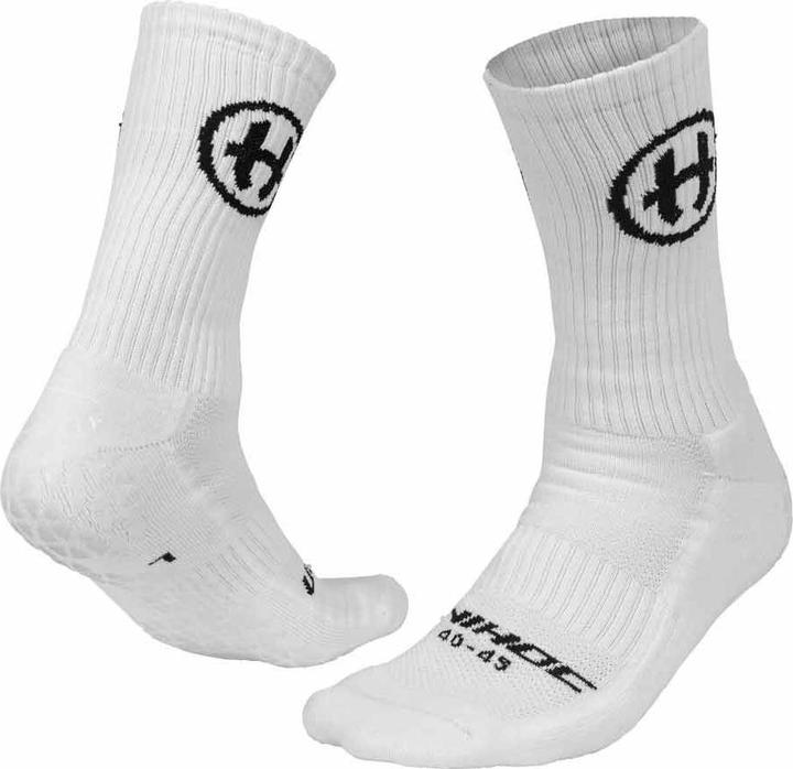 Stanno Elite Unisex - Calze Sportive In Poliestere Elastico, Con Protezione Caviglia, Rinforzate, Traspiranti, Taglie 41/44, Bianco