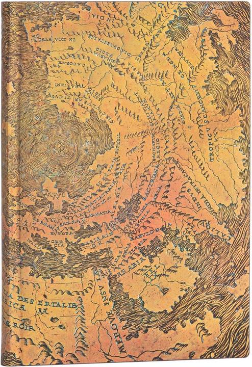 Actual product image Paperblanks Notebook Hunt-Lenox-Globus 12.5 x 18 cm, Lined, Brown (12.5 x 18 cm, Lined, Soft cover)