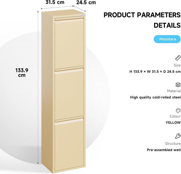 Actual product image Veehaus Küchenmülleimer mit Klappen (45 l)
