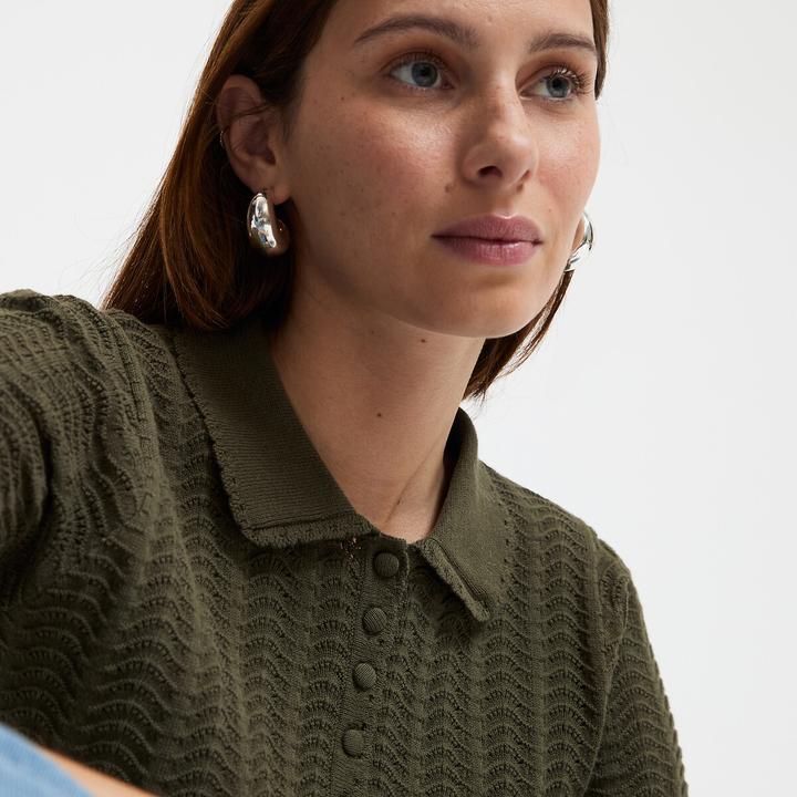 Produktbild La Redoute Collections Pullover mit Polokragen (S)