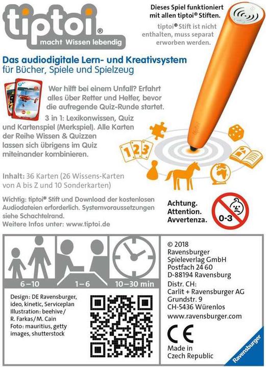 Produktbild tiptoi Retter und Helfer (36 Teile)
