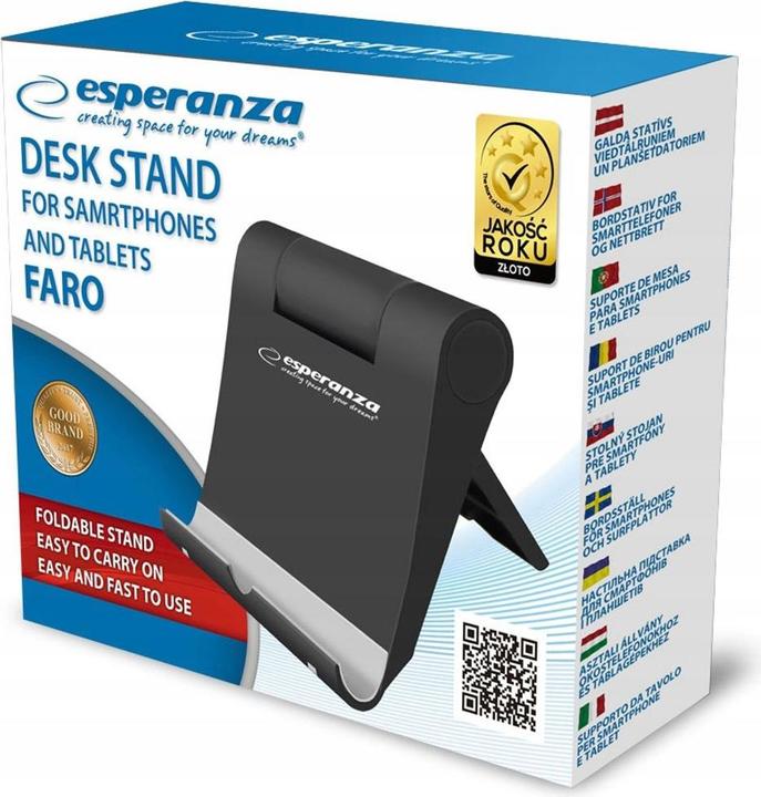 Immagine prodotto Esperanza Supporto da tavolo per smartphone e tablet - nero