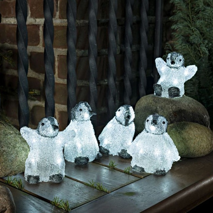 Image du produit Konstsmide Pingouins en acrylique LED