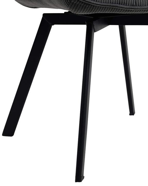 Produktbild Swisshandel24 Esszimmerstuhl Jordi Cord, dunkelgrau