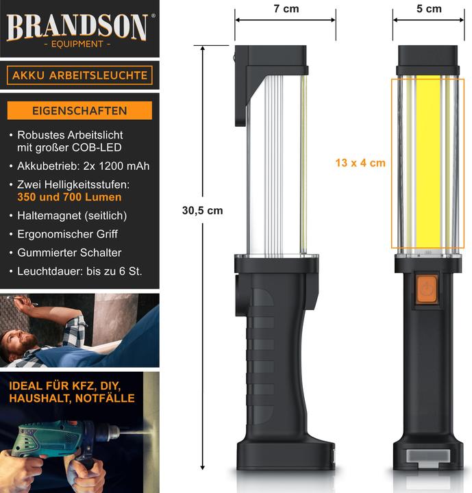Actual product image Brandson LED work light (350 lm)