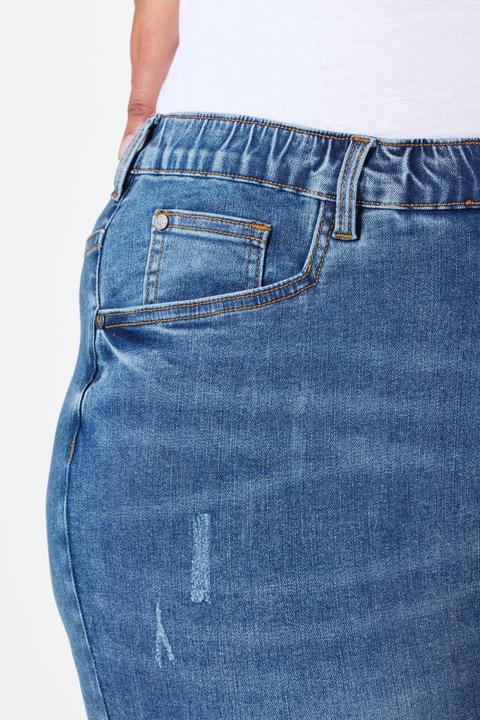 Immagine prodotto Ulla Popken Boyfriend jeans con effetto sdrucito, taglio della gamba ampio e cintura comoda (62)