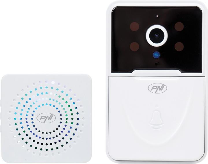 Actual product image PNI Safe House IDB10 Video doorbell, WLAN, Tuya control, night vision, ringtone selection, volume (Wi-Fi)