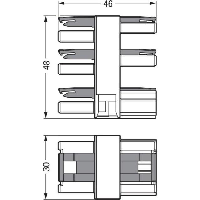 Thumbnail - 25x Wago Netz-Verteiler Netz-Stecker -, Elektronikkabel + Stecker, Weiss