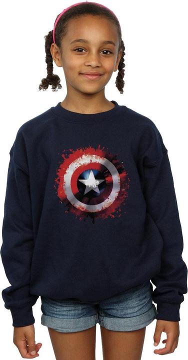 Produktbild Avengers Captain America Art Shield Sweatshirt Mädchen (128)