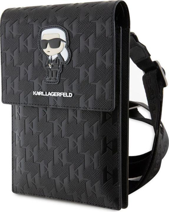 Actual product image Karl Lagerfeld Torebka KLWBSAKHPKK czarny/black Saffiano Monogram Ikonik