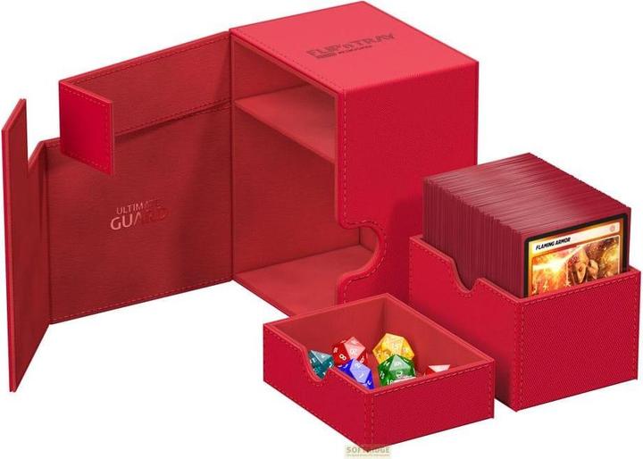 Actual product image Ultimate Guard Flip'n'Tray 133+ XenoSkin Rouge