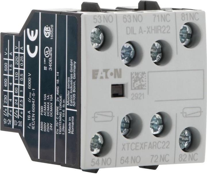 Produktbild Eaton Hilfsschalterbaustein, 4 -polig, Ith= 16 139580