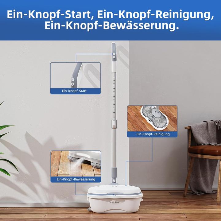 Actual product image Redkey M1 Electric Mop Cordless Handheld Spraymop Floor Mop LED