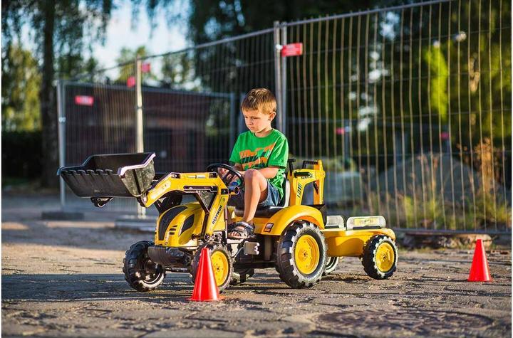 Immagine prodotto Falk Toys Trattore per bambini XXL con rimorchio