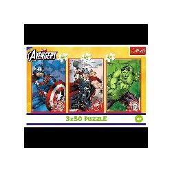 Trefl Puzzle 3 x 50 – Marvel Avengers (150 Teile)