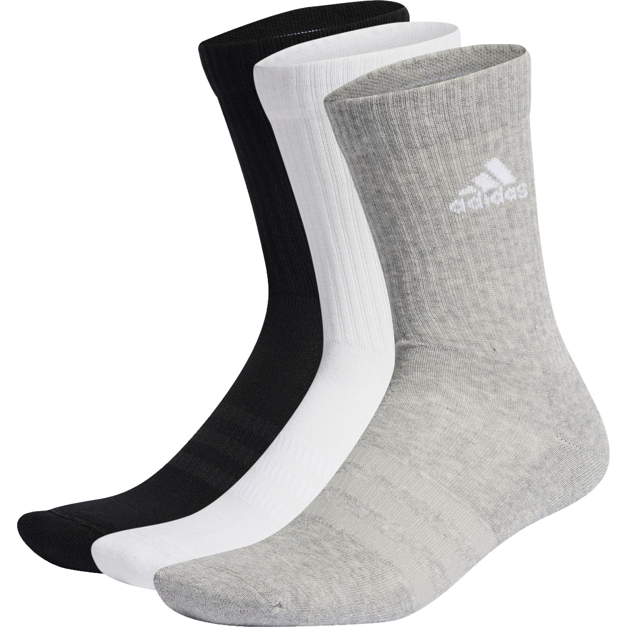 adidas, Herren, Sportsocken, C Spw Crw 3p,Mgreyh/White/Blac Mgreyh/White/Black M (40 - 42), Mehrfarbig