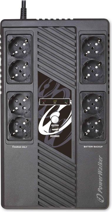 Produktbild Powerwalker VI 1000 MS 1000VA (1000 VA, 600 W, Line-Interaktiv USV)