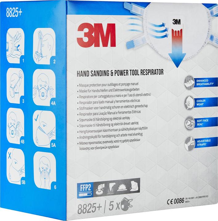 Actual product image 3M Respiratory masks (FFP2, 5 x)