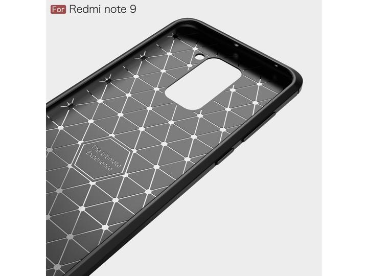 Produktbild Screenguard Xiaomi Redmi Note 9 Hülle Carbon Brushed Soft TPU (Xiaomi Redmi Note 9)