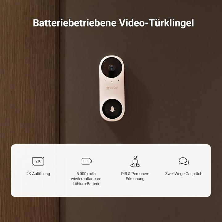 Image du produit EZVIZ Kabellose 2K Video-Türklingel (Application)