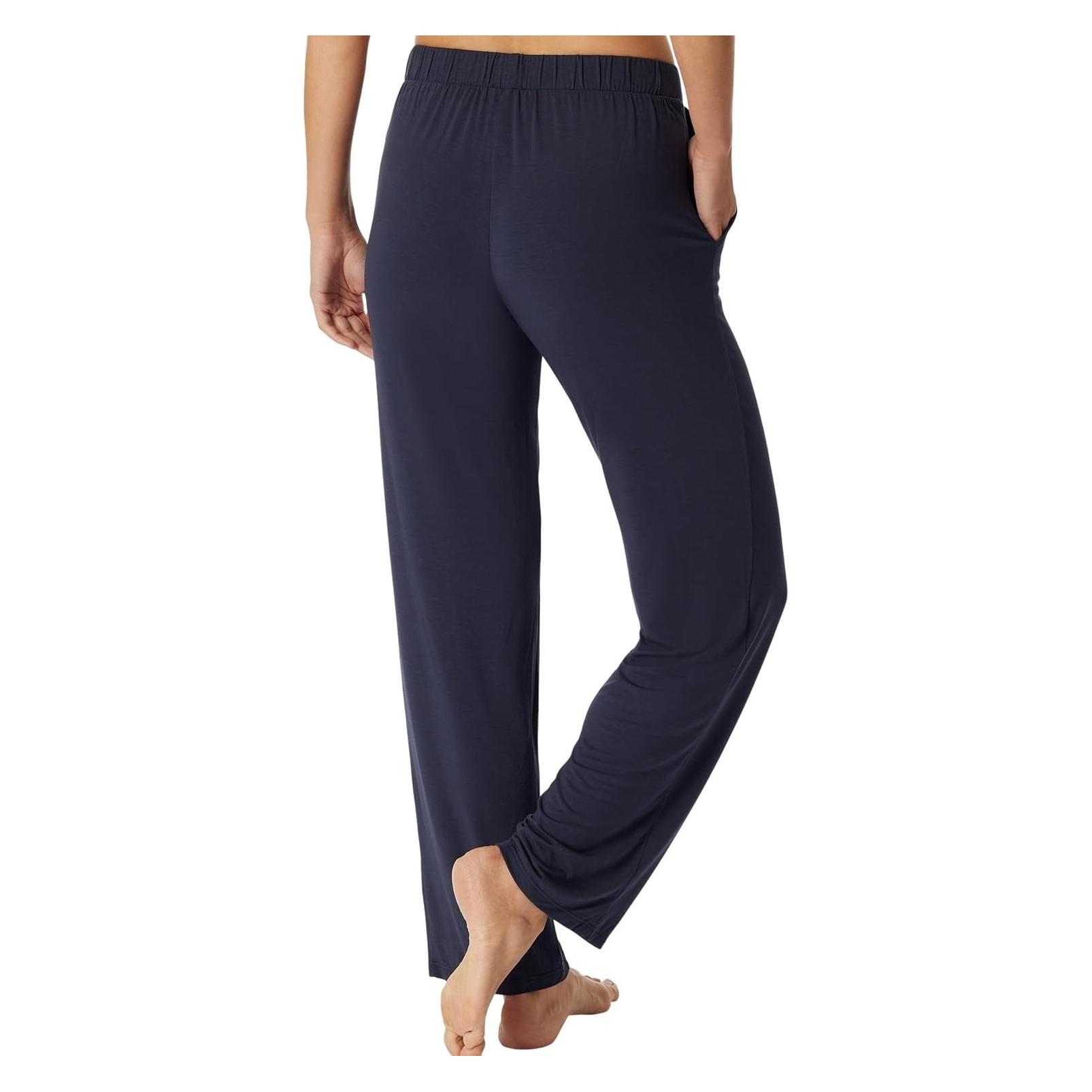 Schiesser, Vrouwen, Pyjama, Mix & Relax Pyjamabroek, Blauw, (44)