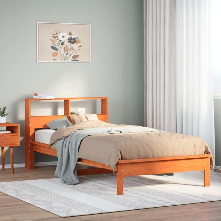 Image du produit vidaXL Bett mit Regal (75 x 190 cm)