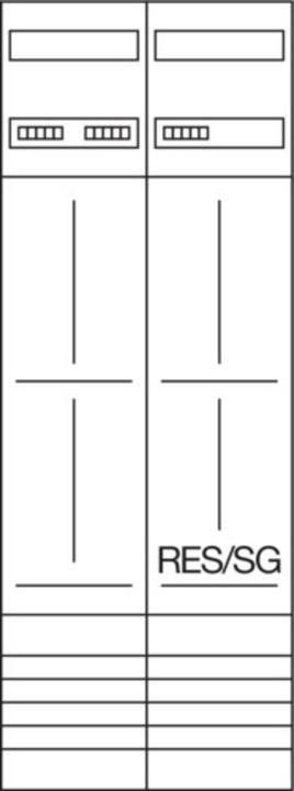 Actual product image Hager Complete panel 3ZP SDE univ. 1350mm ZK52P5K