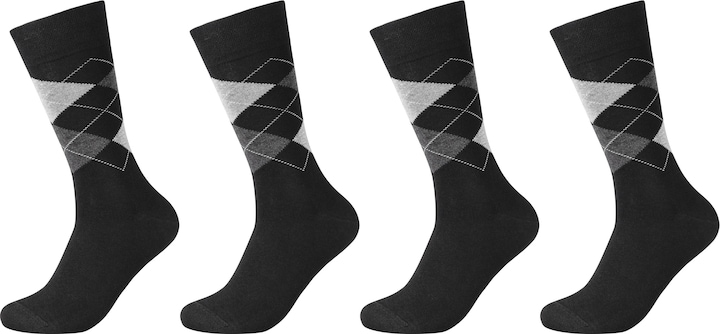 Immagine prodotto Camano Uomo ca-soft classic argyle calze 4p (confezione da 4, 43, 46)