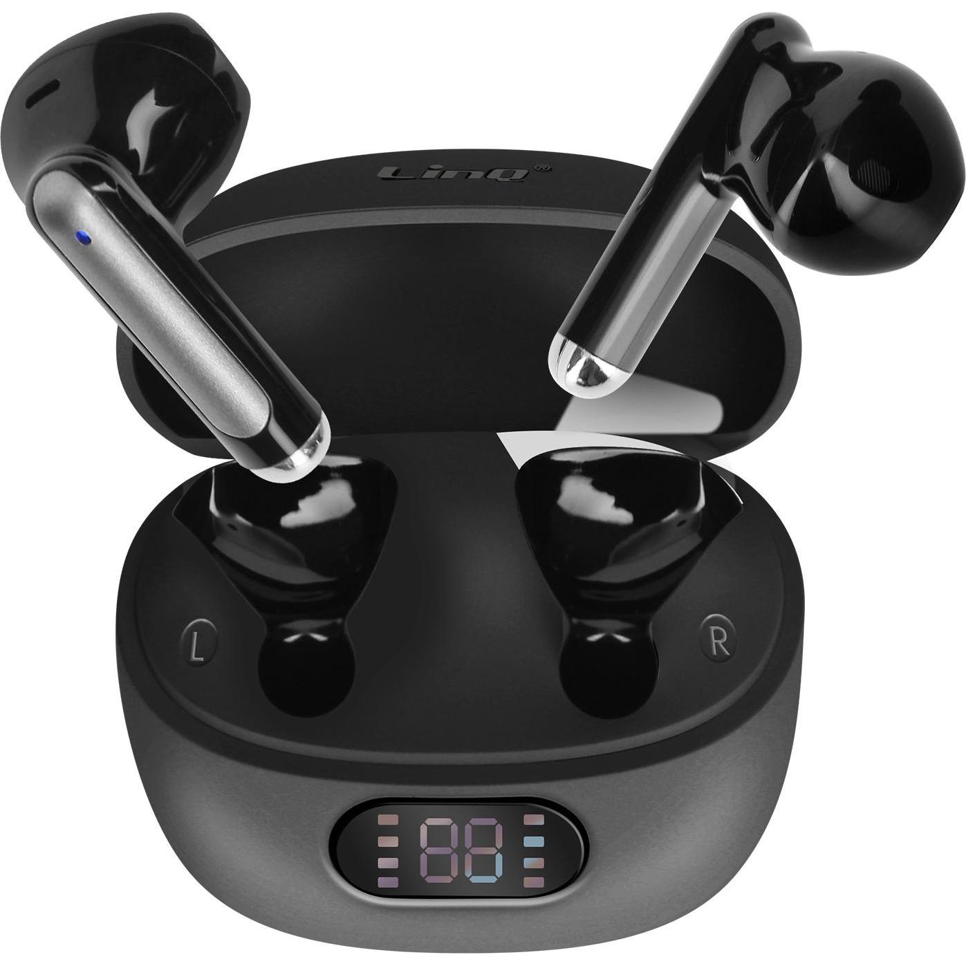 LinQ R550 Bluetooth Kopfhörer (5 h, Kabellos), Kopfhörer, Schwarz