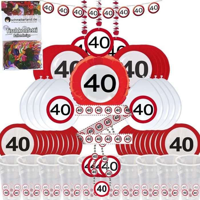 Immagine prodotto Unf Ug Cartello Stradale: Box per il 40. compleanno per 8 invitati