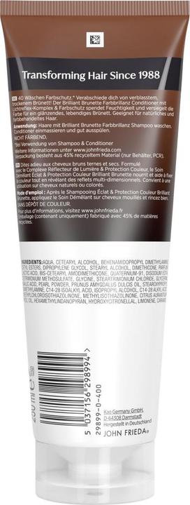 Produktbild John Frieda Brilliant Brunette Farbbrillanz Conditioner 250ml (250 ml)