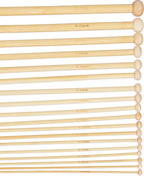 Immagine prodotto Relaxdays Ferri da Maglia, Set da 36 Aghi Lunghi con Stopper