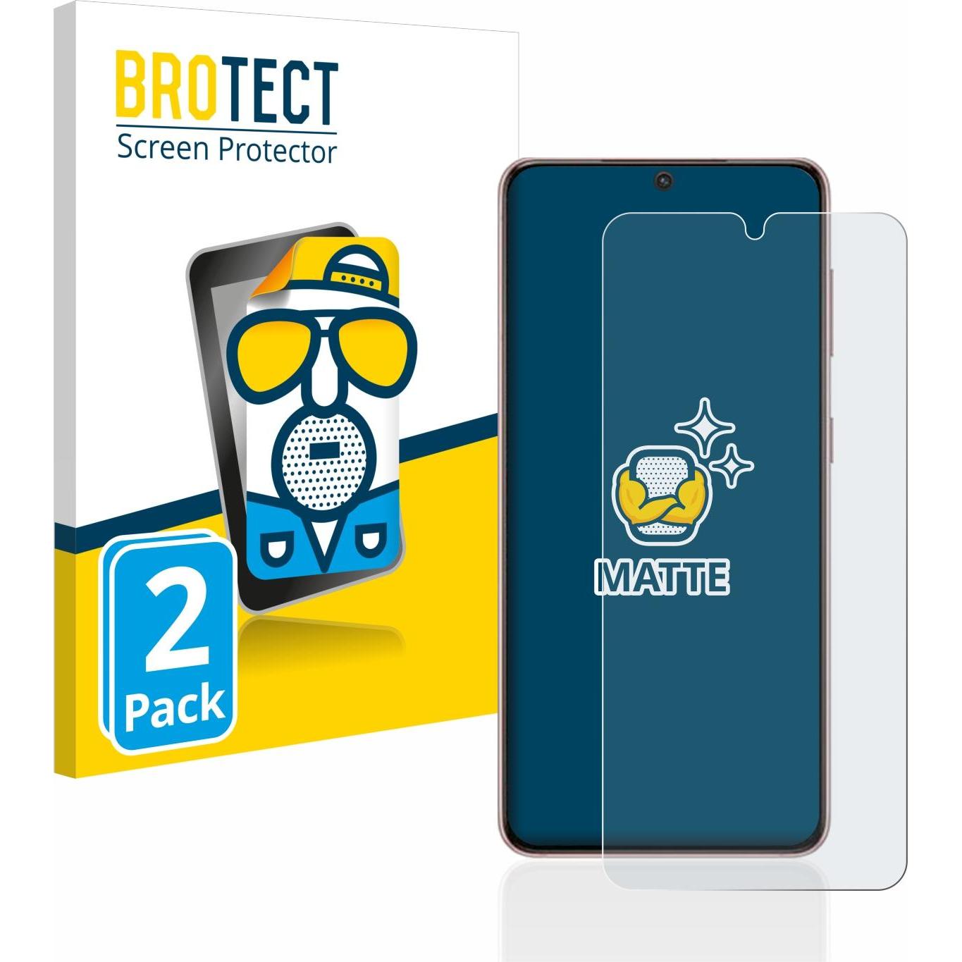 Thumbnail - BROTECT Entspiegelungs-Schutzfolie Displayschutz Matt (2 Stück, Samsung Galaxy S21), Smartphone Schutzfolie, Grau