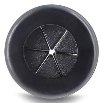 Produktbild Delock Gummi Kabeldurchführung rund Ø 16 mm schwarz 2 Stück