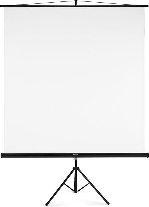 Actual product image Hama Screen with tripod, 180 x 180 cm, 2in1, mobile set, telescopic tube, white (100.39", 1:1)