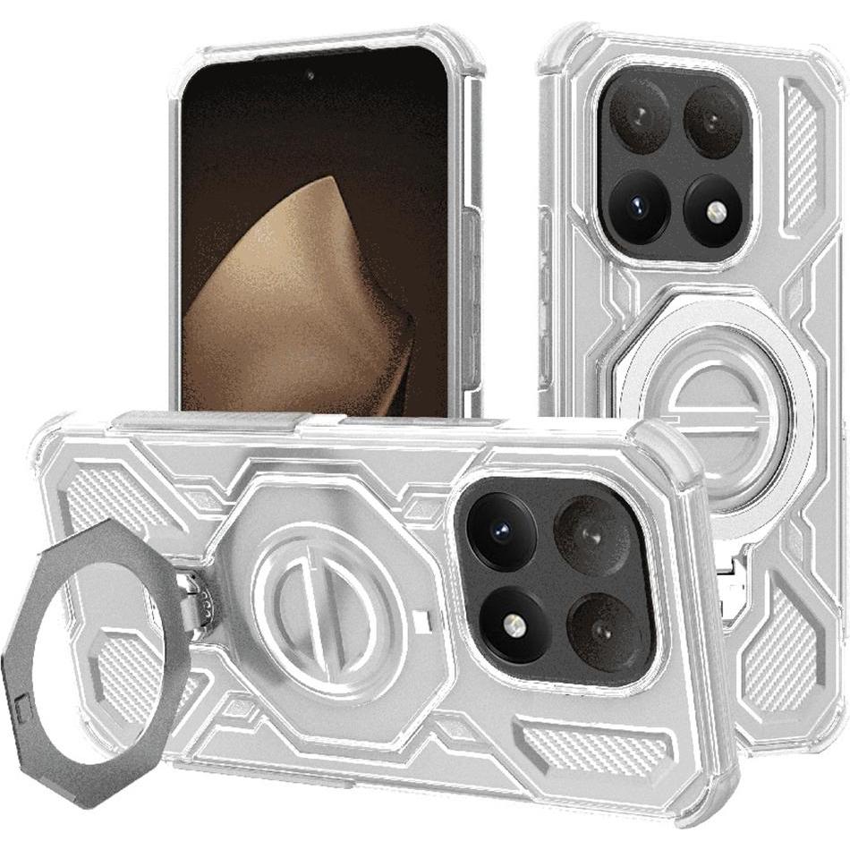 Techsuit - Carbon Shield PRO - Xiaomi 15T - White Transparent (Xiaomi 15T), Cover smartphone, Trasparente