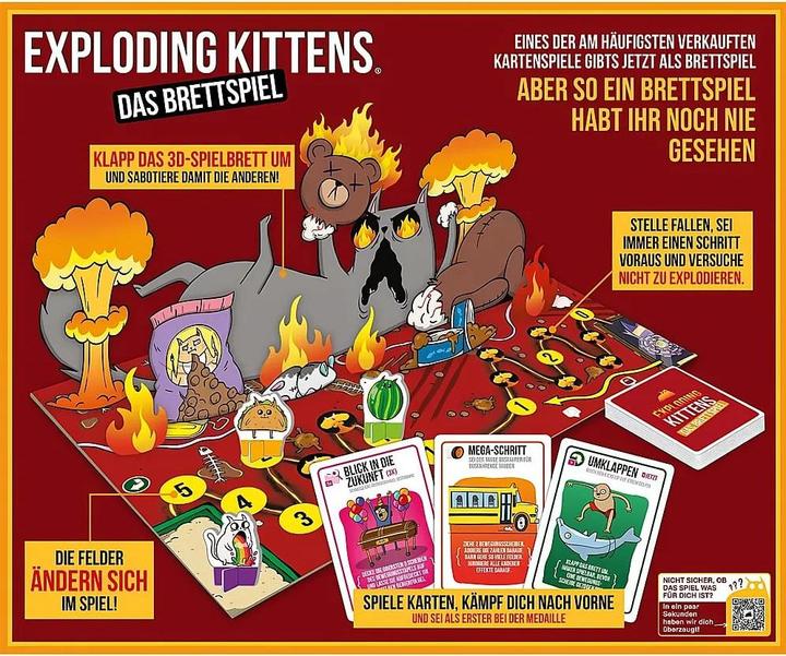 Produktbild Exploding Kittens Das Brettspiel (Deutsch, 2 - 6 Spieler)