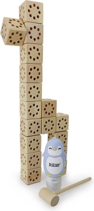 Image du produit Schnarwiler Arven Konstruktionsset mit Silikon Pinguin, befüllt mit LOVE WATER Shampoo
