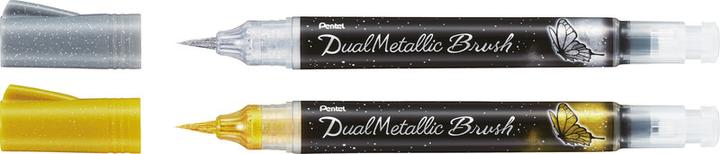 Produktbild Pentel Pinselstift Dual Metallic Brush (Silber, 1 x)