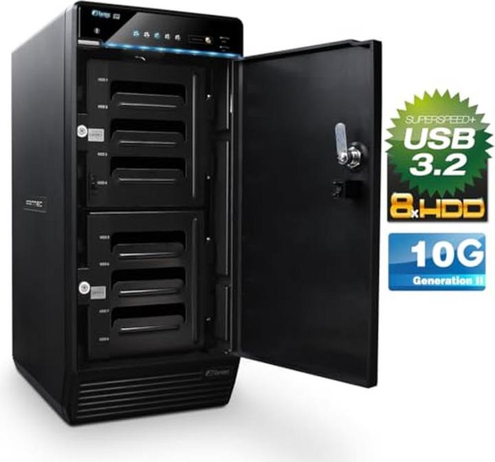 Produktbild Fantec QB-X8U31 8x 3,5 SATA HDD USB 3.1 (3.5")